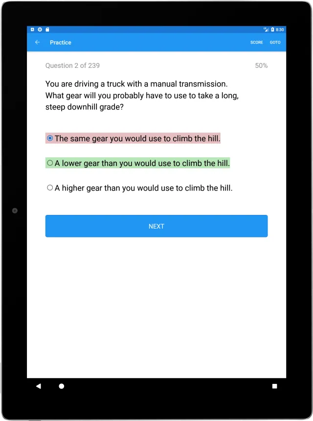 CDL Prep - Screen 8