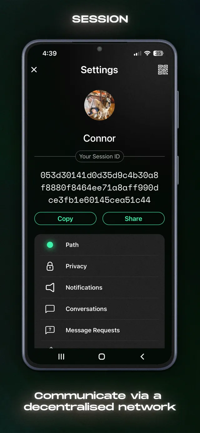 Session - Private Messenger - Screen 5
