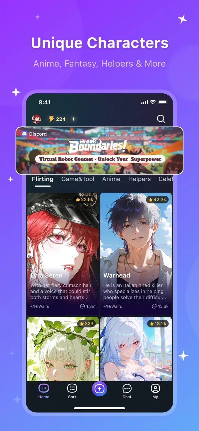 HiWaifu: AI Friend & Waifu Hub - Screen 3