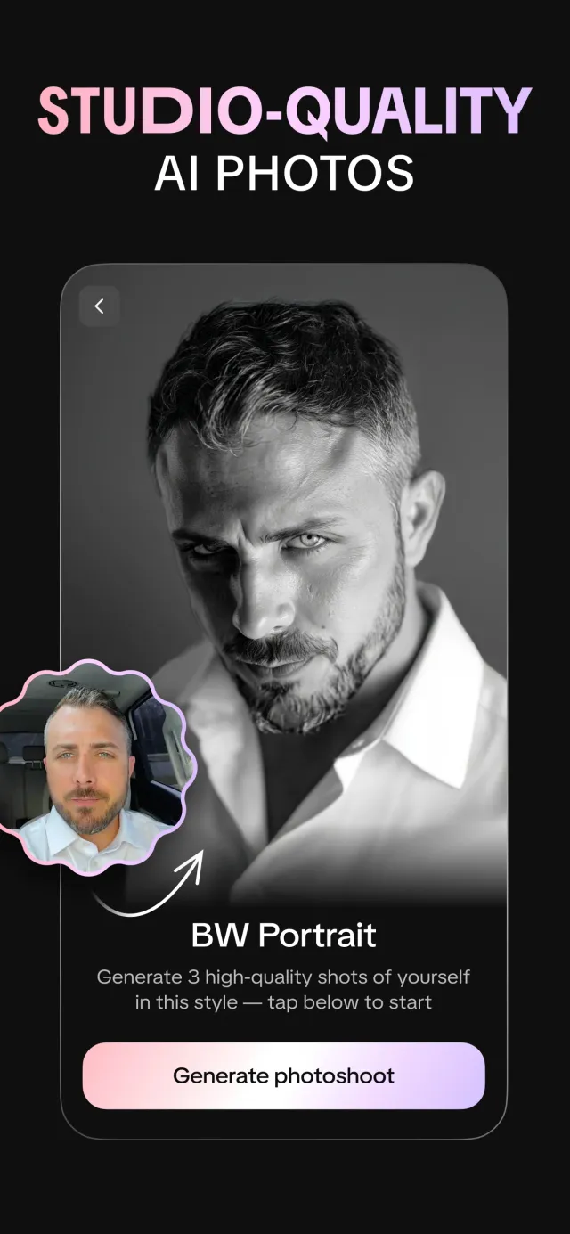 GIO: AI Headshot Generator - Screen 2