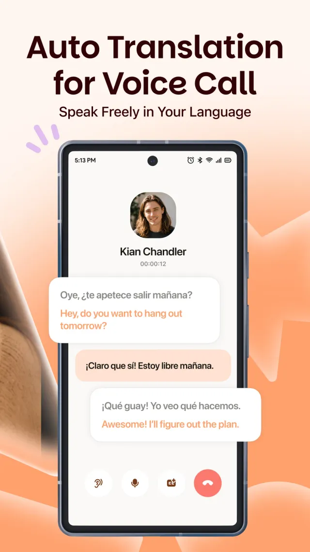 Intent - The Chat translator - Screen 2