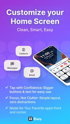 Easy Homescreen - Screen 1