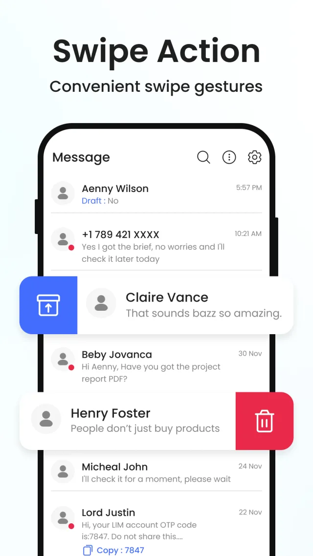 Messenger: Messages SMS App - Screen 5