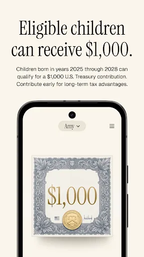 Trump Accounts: Official App - Screen 2