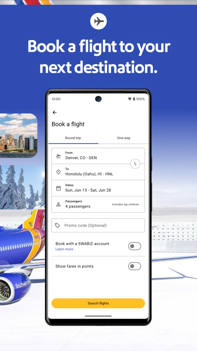 Southwest Airlines: Travel App - Screen 2