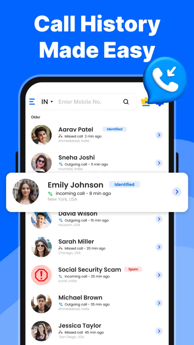 Mobile Number Tracker - CallID - Screen 3