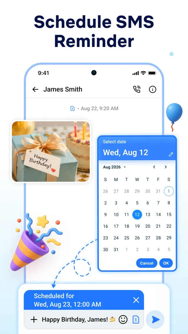 Messages - Text SMS Home - Screen 3