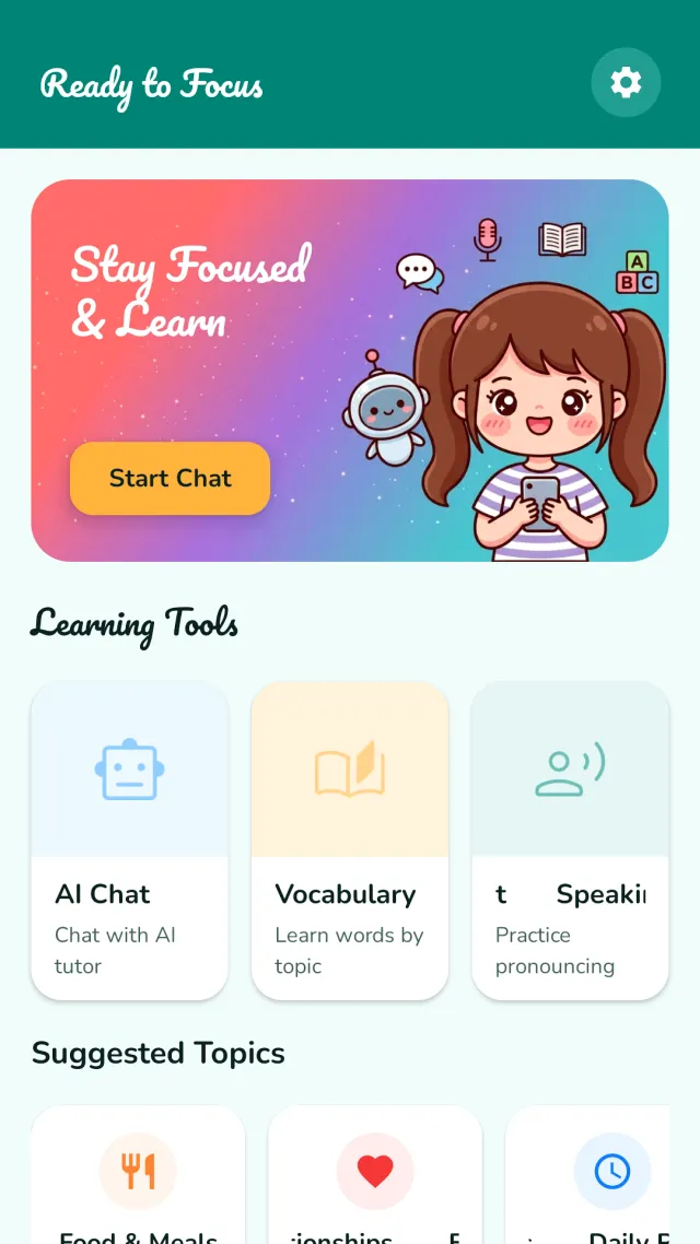 AI Language Learning & Tutor - Screen 3
