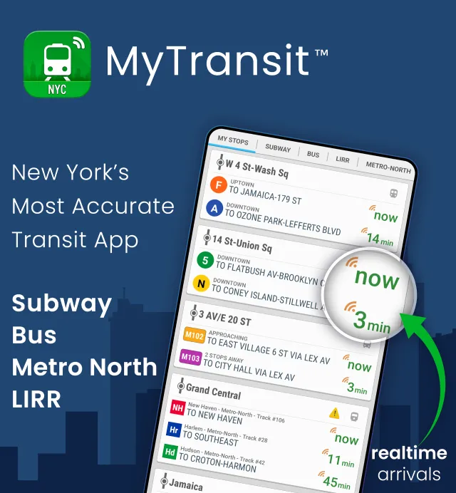 MyTransit NYC Subway & Bus MTA - Screen 1