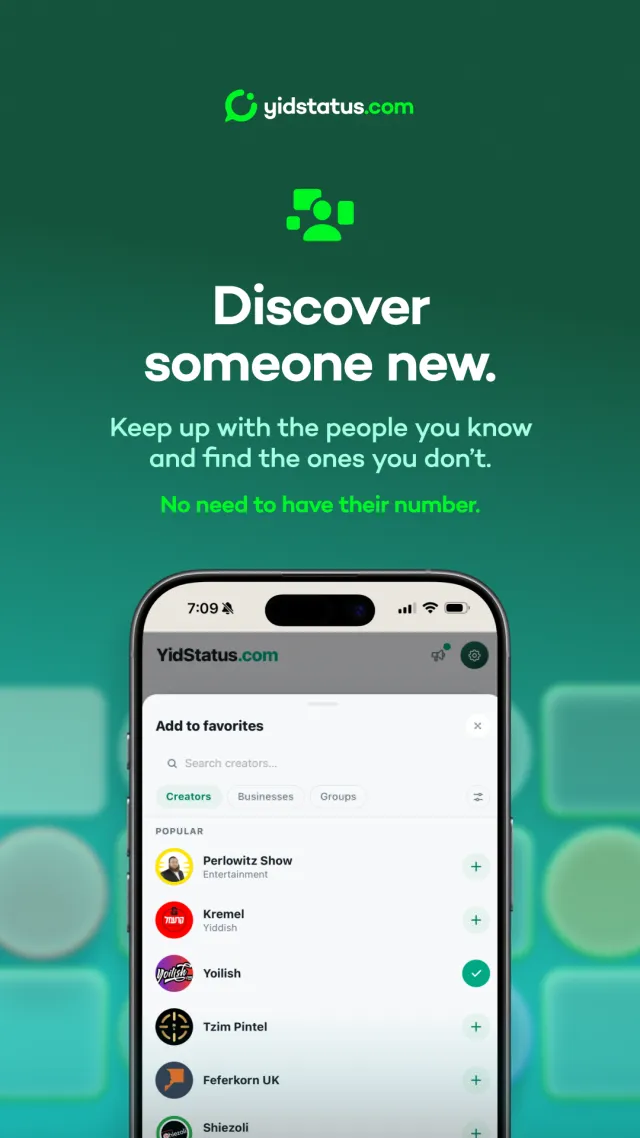 YidStatus - Screen 3