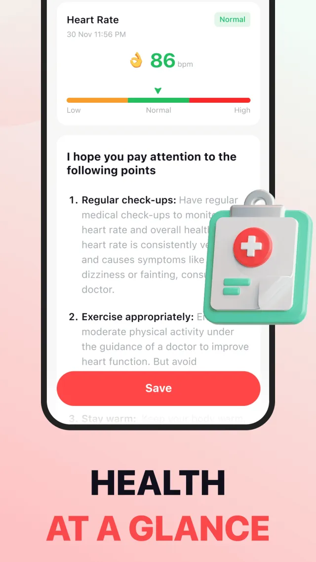 Heart Care Tracker - Screen 2