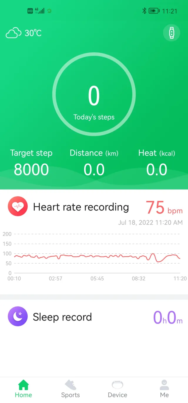 GloryFit - Screen 1
