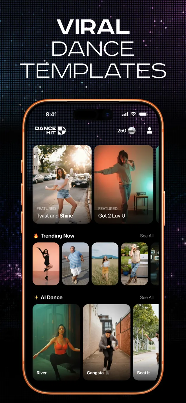 DanceHit: AI Dance Generator - Screen 2
