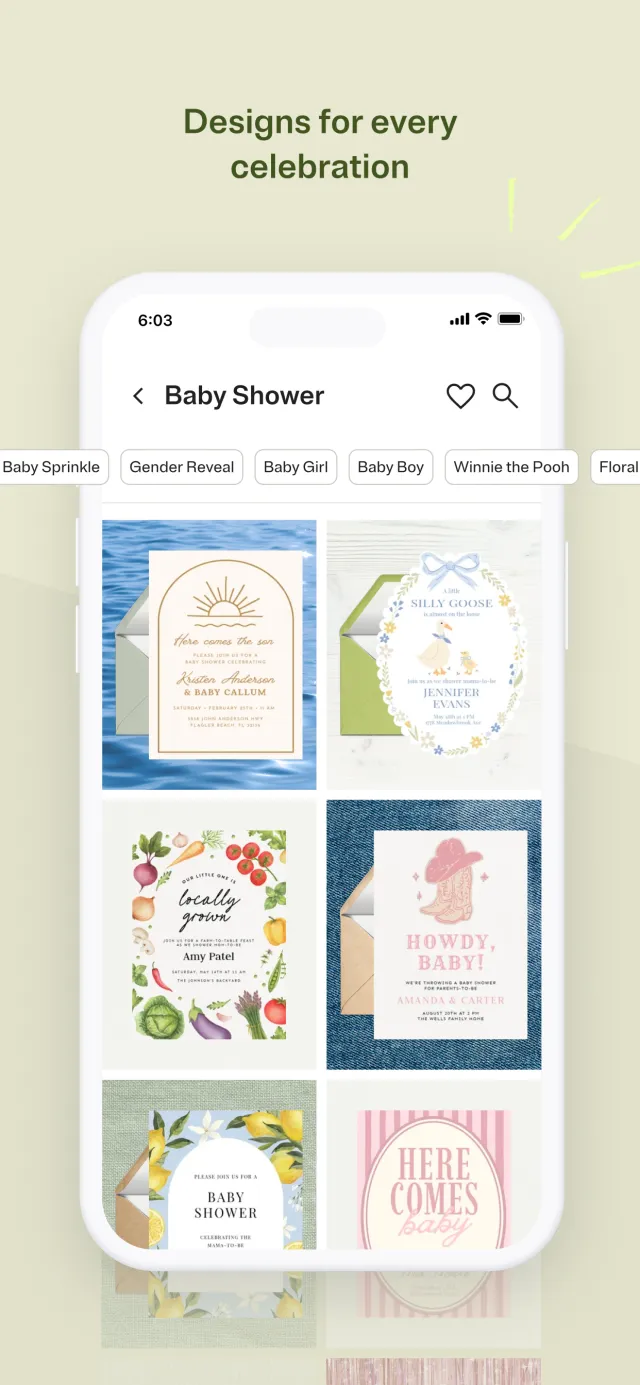 Evite: Email & SMS Invitations - Screen 2