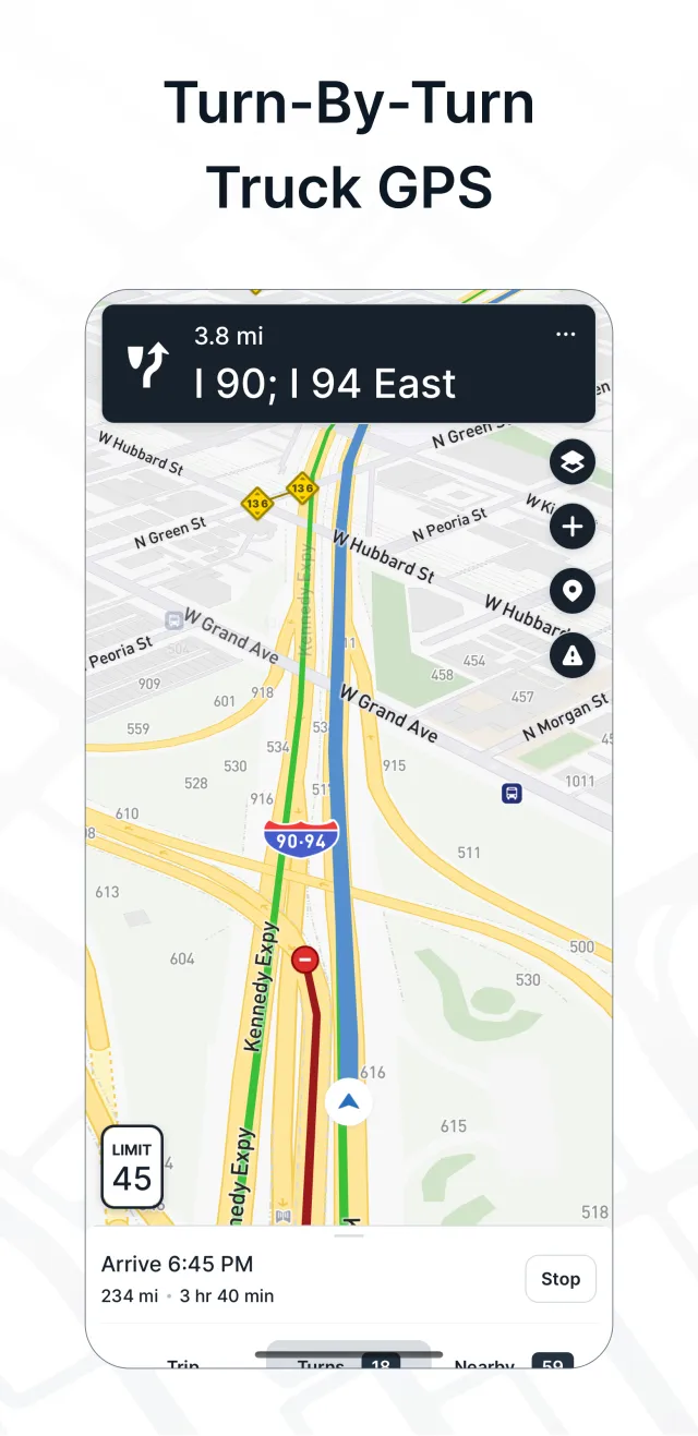 TruckMap - Truck GPS Routes - Screen 1