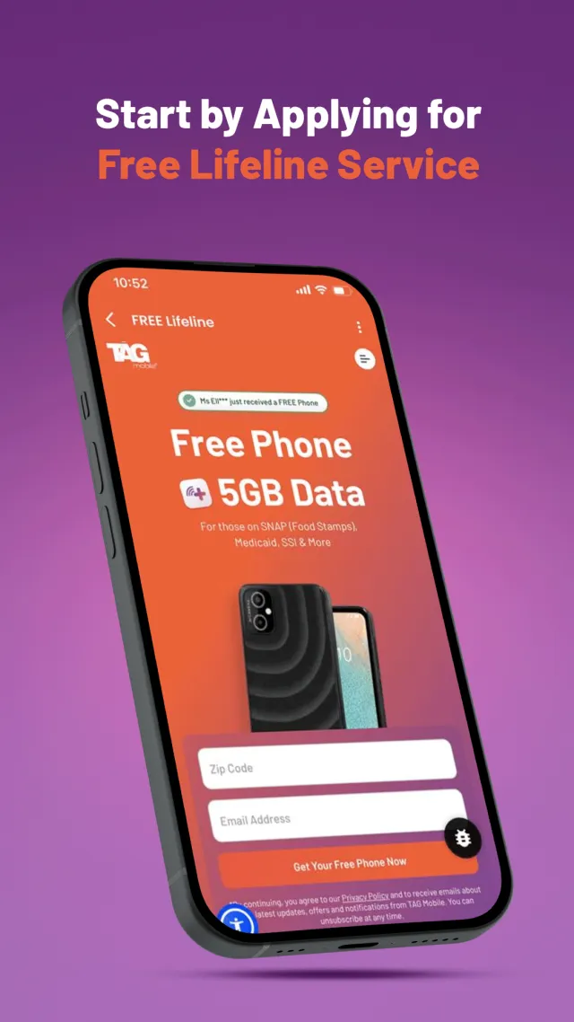 TAG Mobile - Screen 2