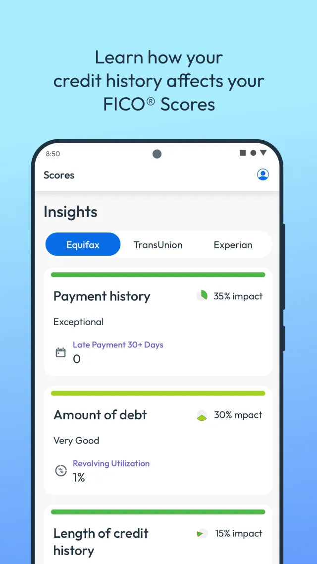 myFICO - Credit Score Tracking - Screen 4