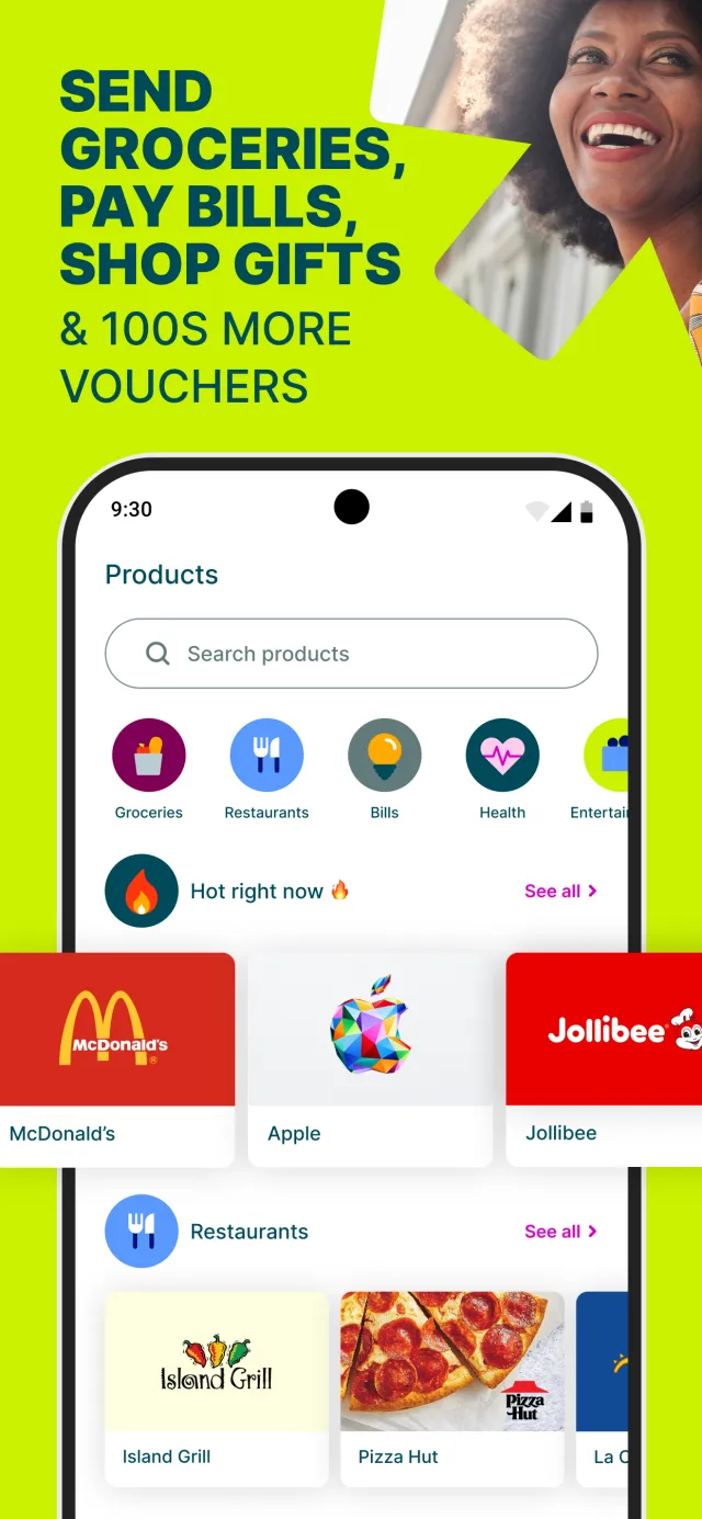 Ding Recharge & Giftcards - Screen 2