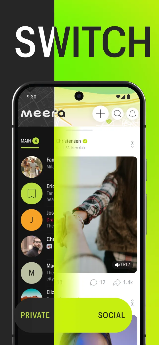 Meera: Messenger, video calls - Screen 3