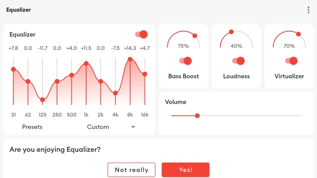 Flat Equalizer - Bass Booster - Screen 7
