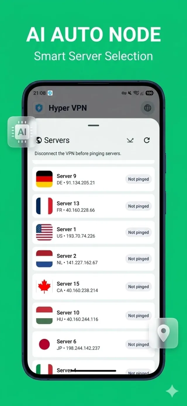 Hyper VPN فیلتر شکن قوی پرسرعت - Screen 3