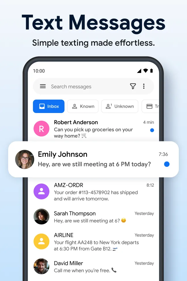 Messages - Text Message, SMS - Screen 1