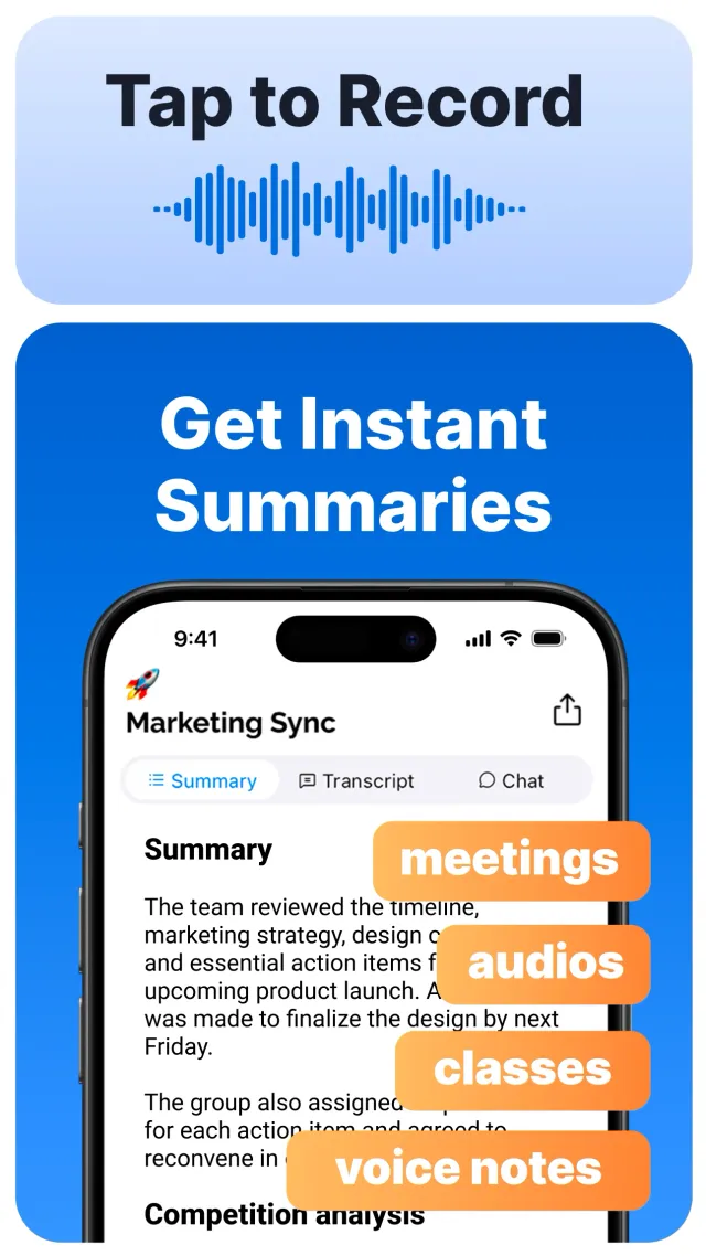 Summary - AI Note Taker - Screen 2