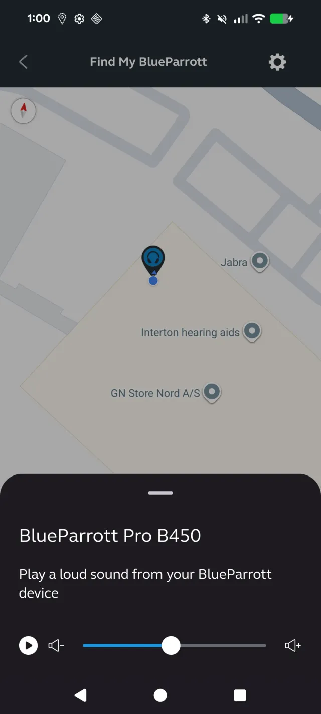 BlueParrott App - Screen 6