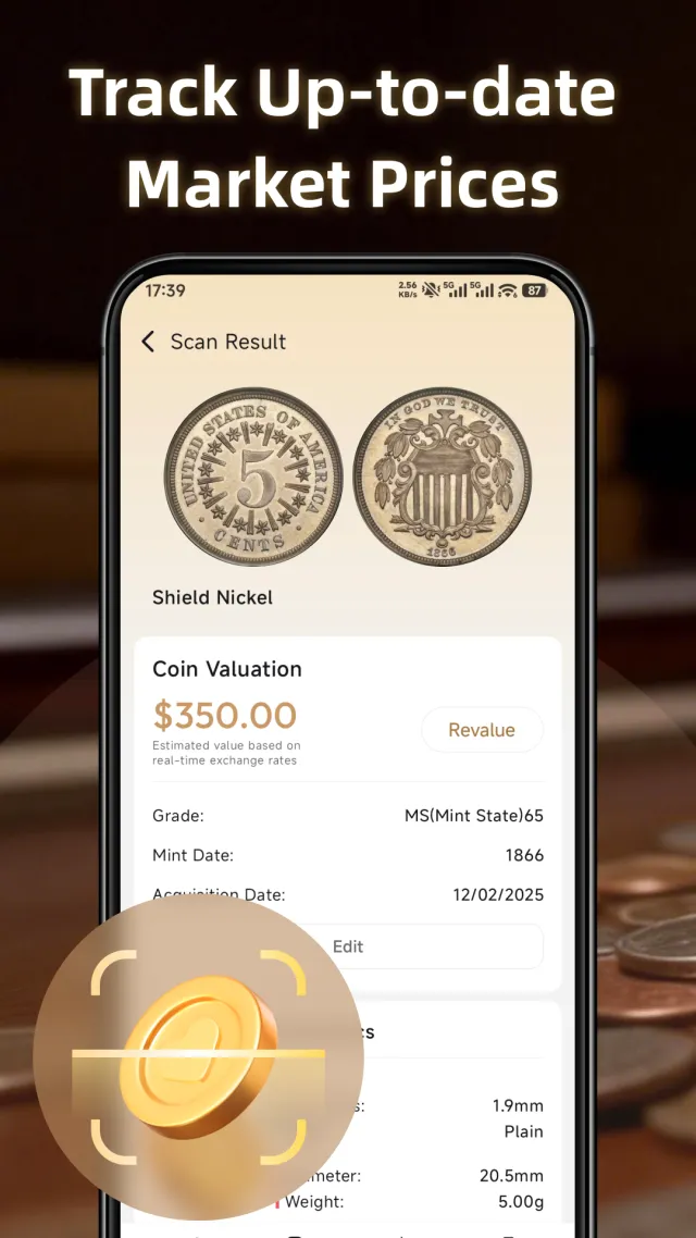 AI Coin Identifier: Value Scan - Screen 3