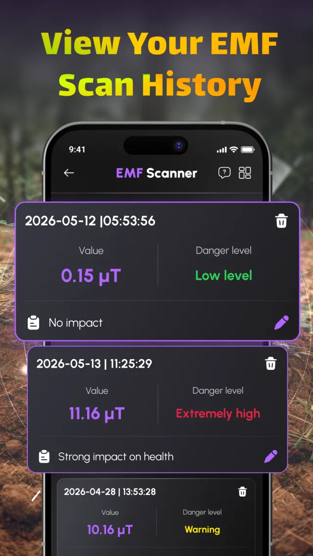 EMF Detector - Smart Sensor - Screen 4
