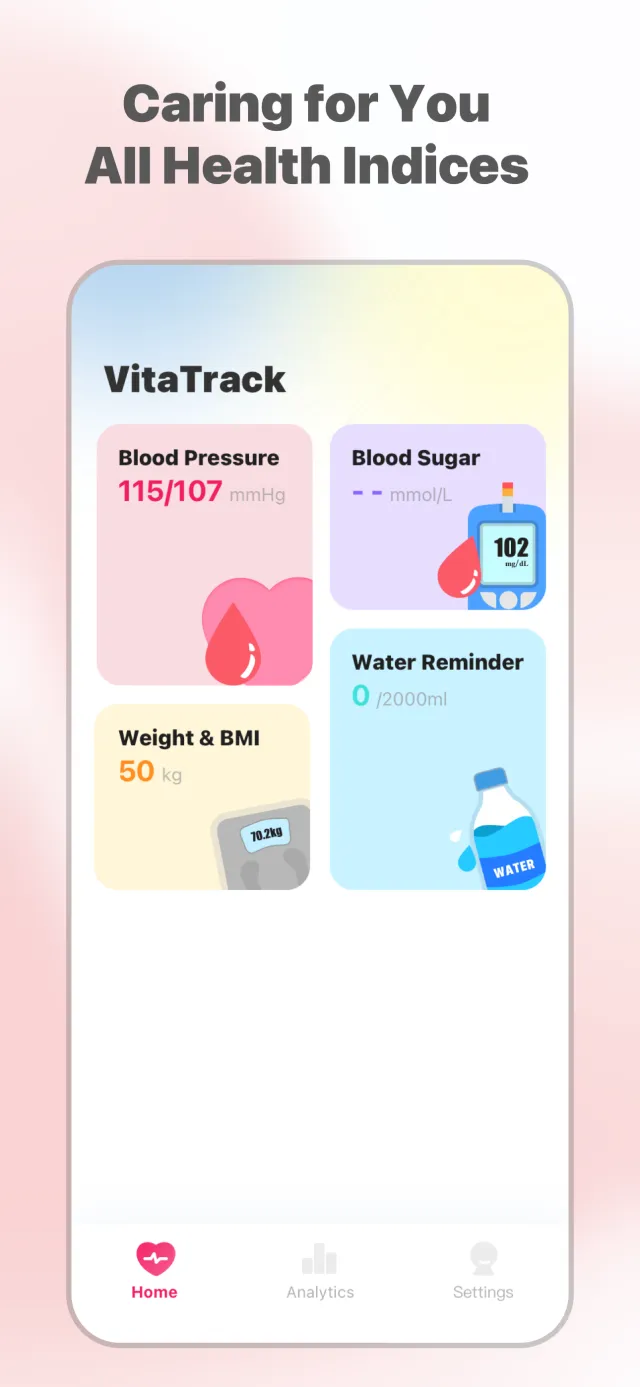 VitaTrack-Focus on Your Health - Screen 1