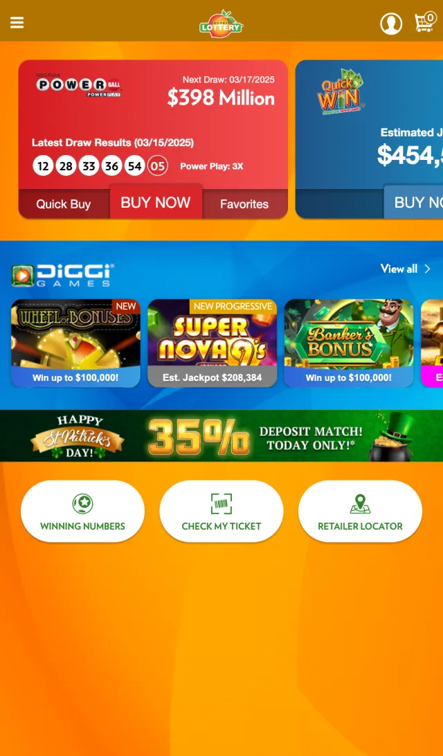 Georgia Lottery Official App - Screen 7