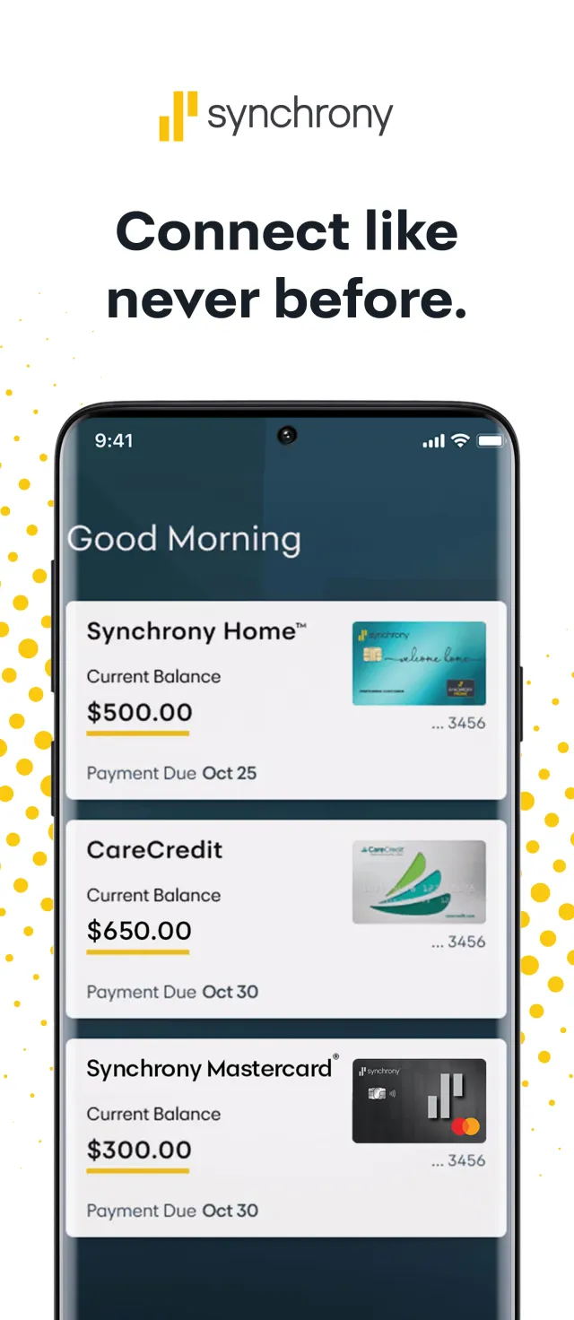 MySynchrony - Screen 1