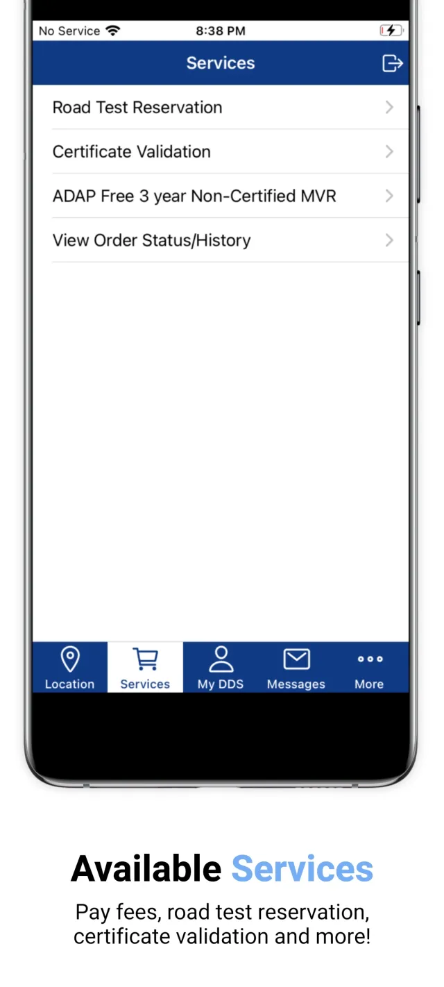 DDS 2 GO - Screen 3