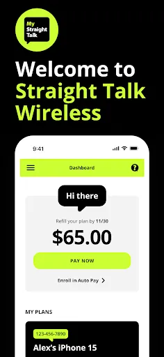 My Straight Talk: Mobile App - Screen 1