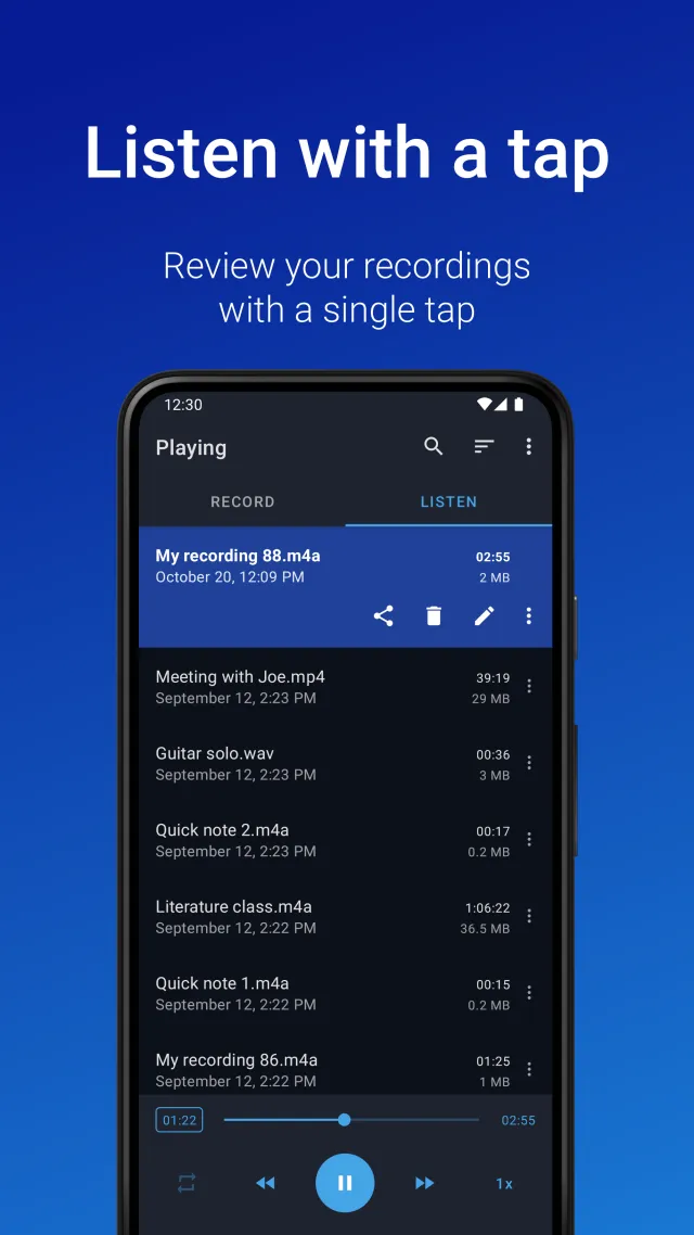 Easy Voice Recorder - Screen 3