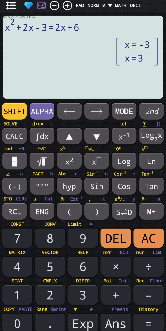 Scientific calculator plus 991 - Screen 2