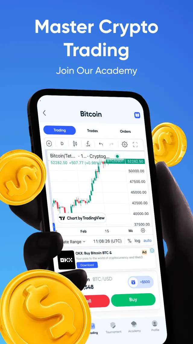 Gocrypto: Crypto Trading - Screen 1