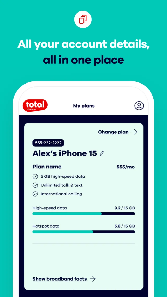 My Total Wireless: Account App - Screen 5