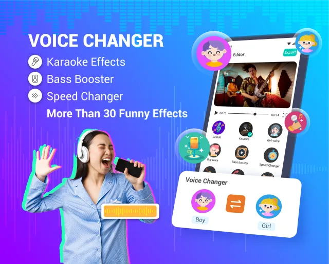 Voice Changer - Audio Effects - Screen 1