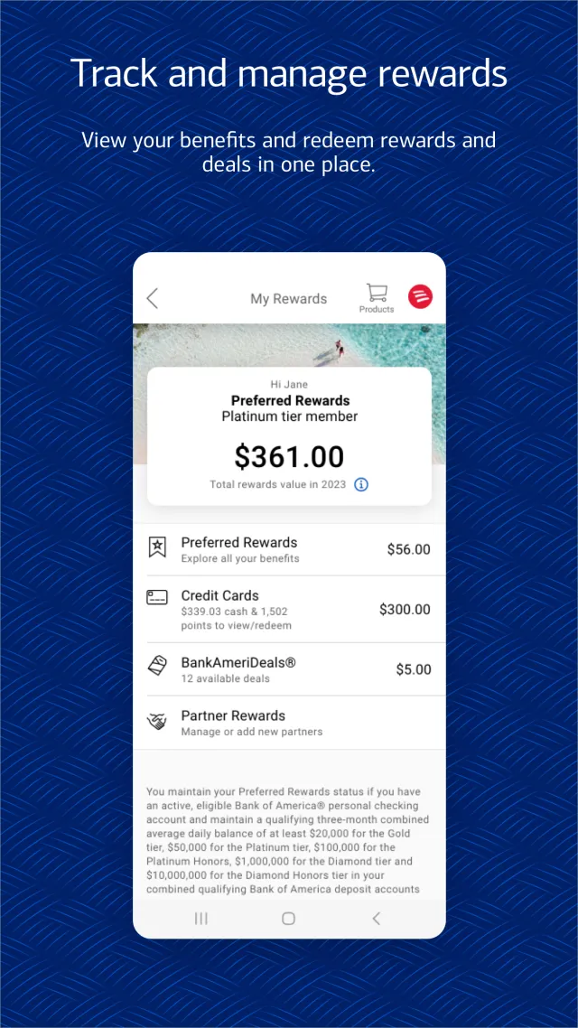 Bank of America Mobile Banking - Screen 7