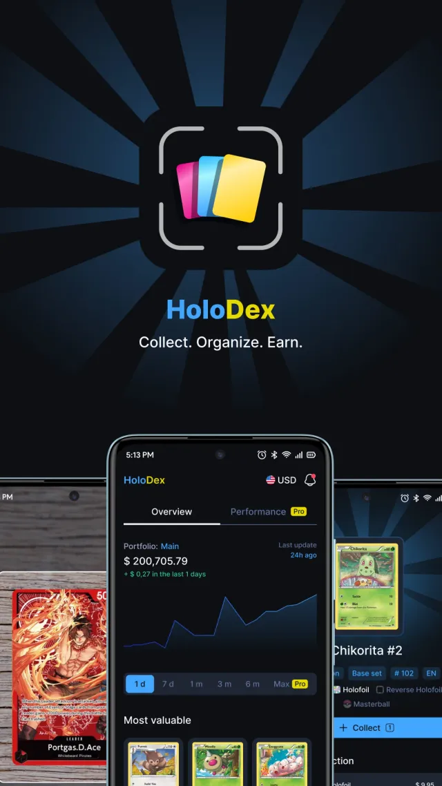 HoloDex - TCG Scan & Collect - Screen 1