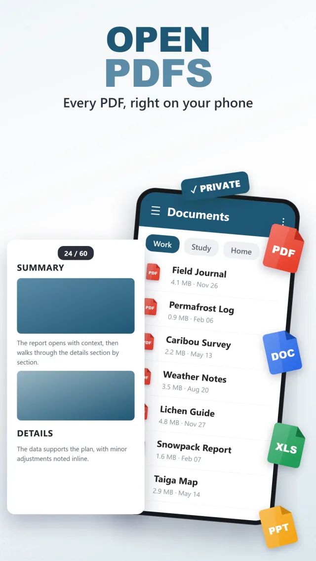 PDF Reader - File Manager - Screen 1