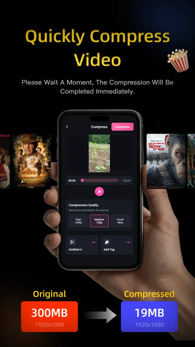 CineZip: Video Compressor - Screen 1