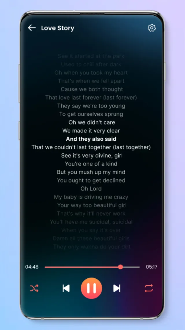 Music player - Screen 4