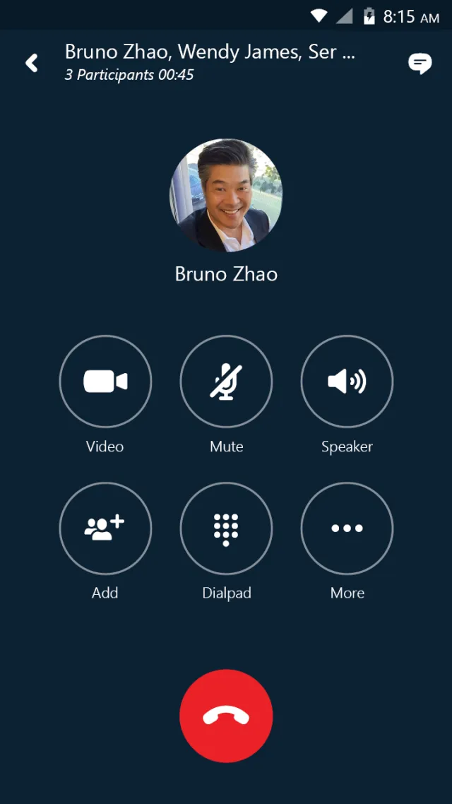Skype for Business for Android - Screen 1