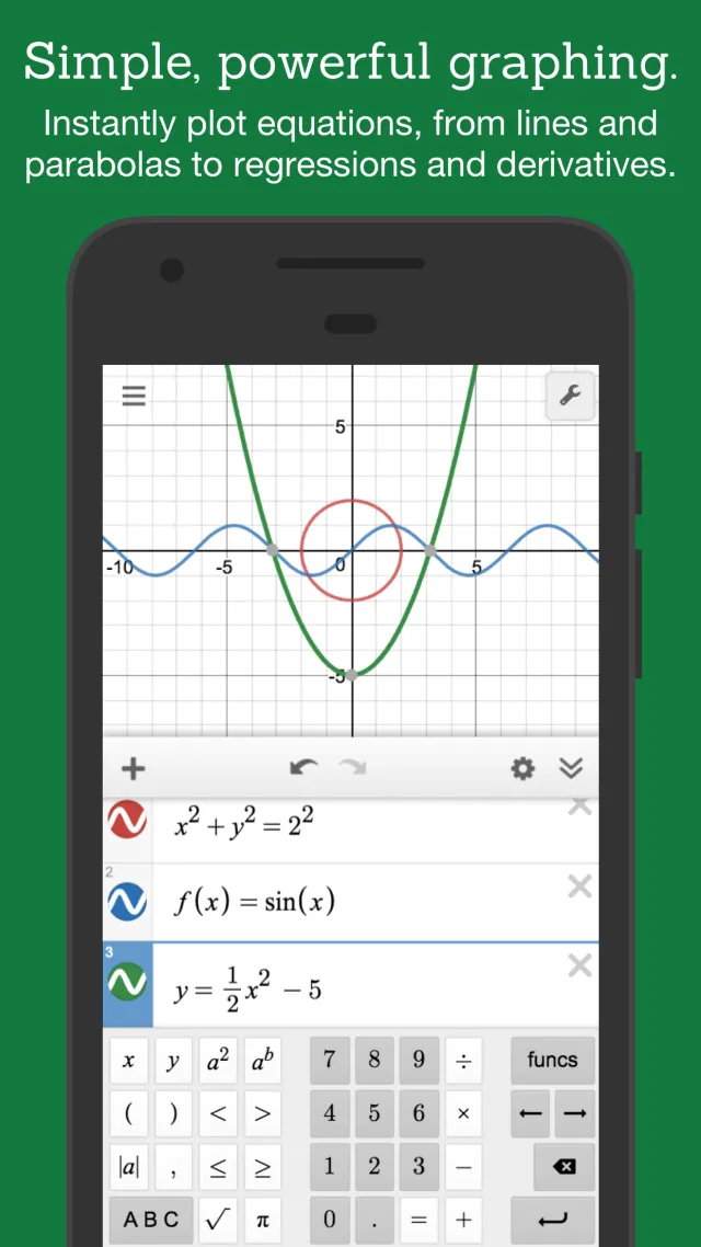 Desmos Graphing Calculator - Screen 1