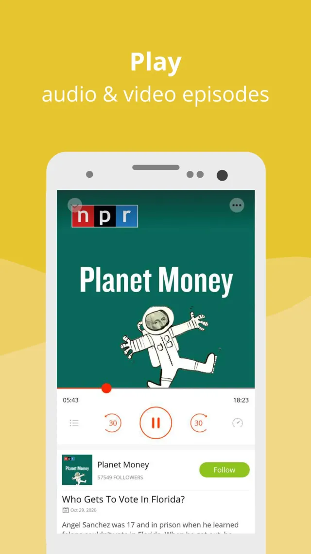 Podcast Player App - Podbean - Screen 4