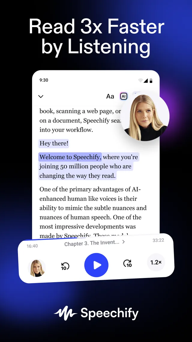 Speechify - Text to Speech - Screen 1