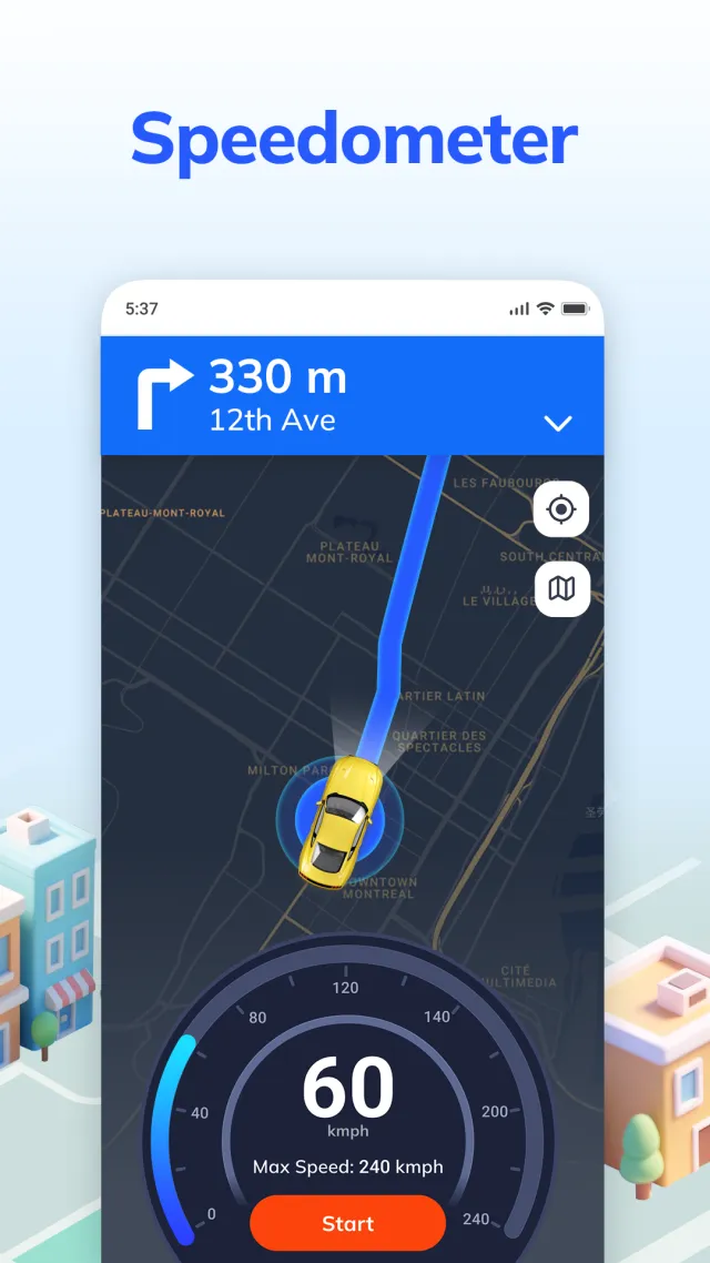 Voice GPS Navigation: GPS Map - Screen 3